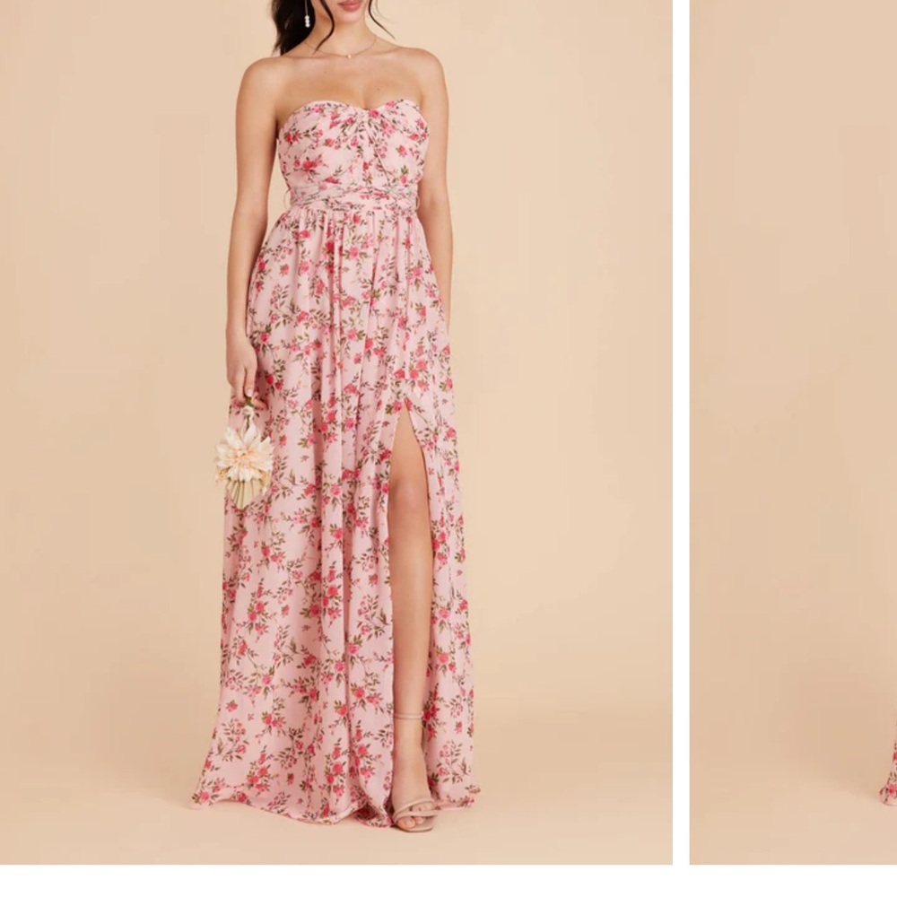 Floral Strapless Maxi Dress